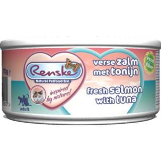 Vers vlees active Renske Voeding Kat Zalm-Tonijn 70 gr 8717185292442