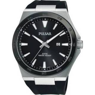 Pulsar herenhorloge staal siliconen P edelstaal chronograaf streepjes zwart active mannen gespsluiting zilverkleurig PUPH9081X1 Edelstaal siliconen staal chronograaf streepjes zwart active mannen gespsluiting zilverkleurig Pulsar herenhorloge staal/siliconen zilverkleurig-zwart PH9081X1 4894138026188