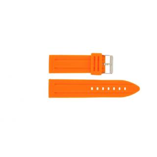 Horlogeband siliconen horlogebandjes oranje silicoon DS253-12-26 26mm 8719217130586