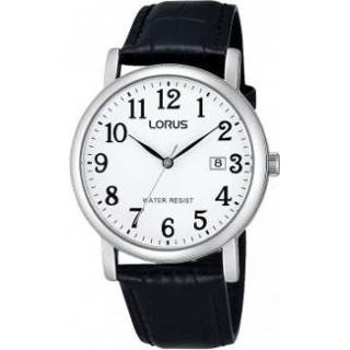 👉 Horlogeband lorus zwart leder RG835CX9 / VJ32 X246 18mm + stiksel 8719217127364