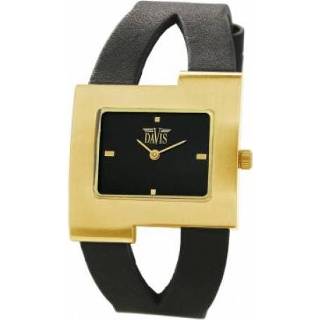 Horlogeband davis zwart leder BB1405 Doublé 10mm 8719217123021