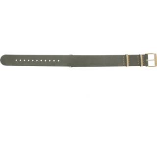 Horlogeband taupe timex beige leder PW2P98500 18mm + stiksel 8719217121072