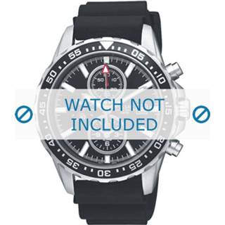 👉 Horlogeband pulsar zwart rubber PF3949X1 / YM62 X229 20mm 8719217094512