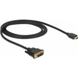 👉 Kabel adapter zwart DeLOCK 85582 1m HDMI Type A (Standard) DVI-D video 4043619855827