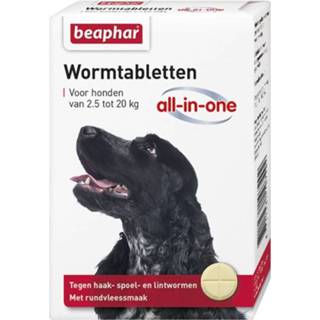 👉 Active Beaphar Wormtablet All-in-one Hond 2,5-20 kg 2 Tab 8711231107292