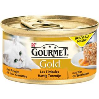 👉 Goud active Gourmet Gold Hartig Torentje Kip-Wortel 85 gr 7613036024181