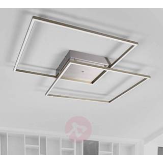 👉 Plafondlamp a+ warm wit roestvrij staal Mirac - helder verlichtende LED