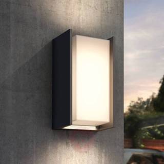 👉 Buiten wandlamp aluminium a+ warmwit antraciet Philips Hue LED buitenwandlamp Turaco