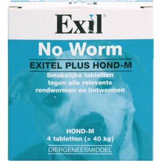 👉 Medium active Exil Hond No Worm Exitel Plus 4 tbl 8713112003556