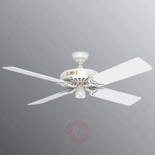 👉 Plafond ventilator gietijzer wit Hunter Original elegante plafondventilator