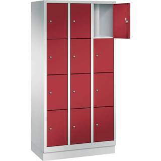 👉 Locker metalen POLAR met 12 vakken (30 cm breed per vak)