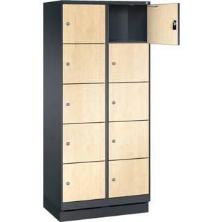 👉 Locker houten EVOLO met 10 brede vakken (HPL / Trespa) 7091135233497