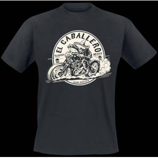 👉 Shirt zwart s male King Kerosin El Caballero T-shirt 4251484645140
