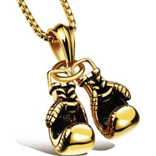 Bokshandschoen kettinghanger edelstaal Verguld mannen goud Bokshandschoenen edelstaal mannen goud Bokshandschoen kettinghanger Verguld