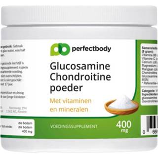 👉 Perfectbody Glucosamine Chondroitine Poeder - 400 Gram 669393939535