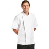 👉 Koksbuis wit l m s XL Chef Works Springfield unisex met rits -