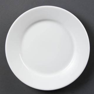 👉 Bord Olympia Whiteware borden met brede rand 31cm - 6 5050984177354 5050984177361 5050984177378