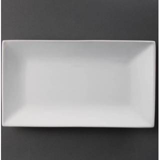 👉 Serveerschaal Olympia Whiteware rechthoekige serveerschalen 31x18cm - 2 5050984186691