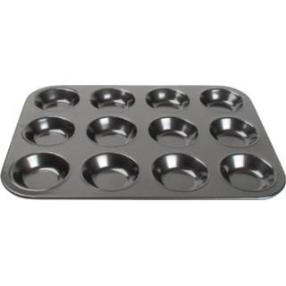 👉 Bakvorm Vogue koolstofstalen antikleef 12 mini-muffins 5050984306846