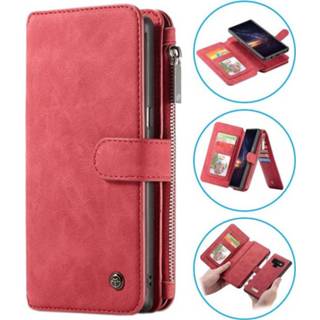 👉 Portemonnee rood Caseme 2-in-1 Multifunctionele Samsung Galaxy Note9 Wallet Case - 5712579935090
