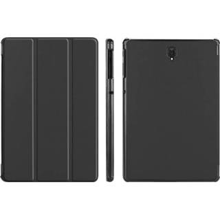👉 Zwart Tri-Fold Series Samsung Galaxy Tab S4 Smart Folio Hoesje - 5712579643247