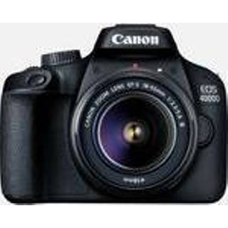 👉 Canon EOS 4000D zwart + EF-S 18-55mm III-lens + tas + SD-kaart