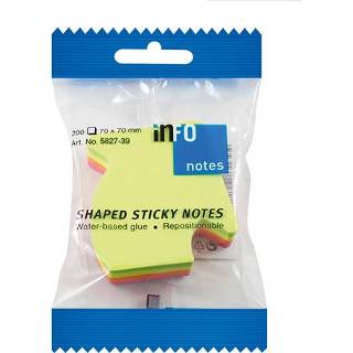 👉 Info shaped sticky notes 67x68 'pijl' assorti 200 vel