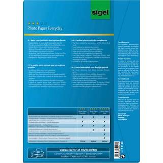 👉 Wit Inkjetfotopapier Sigel A4 hoogglans 195gr 20+20 vel gratis