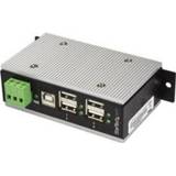 👉 Zwart StarTech.com HB20A4AME USB 2.0 Type-B 480Mbit/s hub & concentrator