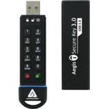 👉 Flash drive zwart Apricorn Aegis Secure Key 3.0 60GB USB (3.1 Gen 1) USB-Type-A-aansluiting