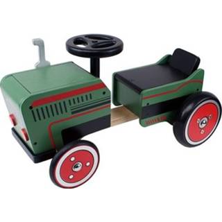 Houten loopauto tractor groen hout nieuw Loopauto groen houten hout nieuw tractor 8719348003773