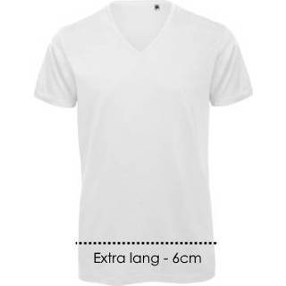 👉 Shirt mannen Logostar V-hals T-shirt XXtra lang