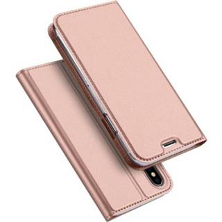 👉 Portemonnee roze goud kunstleer x bookwallet flip hoes Dux Ducis pro serie slim wallet roze/goud voor de iPhone 660042279729