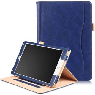 👉 Flip hoesje blauw kunstleer ruimte voor papiertjes stand hoes Luxe de iPad Pro 10.5 inch 660042279781