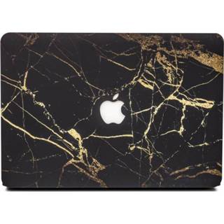 👉 Hardcase hoesje goud hoes zwart kunststof Lunso marmeren zwart/goud voor de MacBook Pro Retina 13 inch (2012-2015) 635131881282