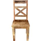 👉 Eetkamer stoel hout bruin landelijk mannen Eetkamerstoel Guus - mangohout (2 stuks) Leen Bakker 4055195191206