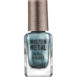 👉 Nagellak blauw Barry M Molten Metal # 6 Blue Glacier 5019301032264