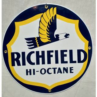 👉 Emaille bord Richfield Hi-Octane