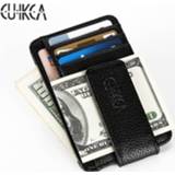 Portemonnee vrouwen CUIKCA New Fashion Women Men Wallet Money Clip Magnet Ultrathin Pocket Clamp Credit Card Case Mini Creative