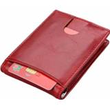👉 Handtas leather vrouwen Genuine RFID Money Clip Brand Men Women Bifold Male Purse Billfold Wallet Female Clamp for Bills Cilp