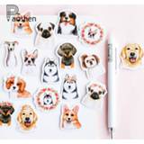 👉 Kladblok 46 Pcs/box Cute Dog Stickers Stationery Creative DIY Diary Scrapbook Decoration Sticker Pack Kawaii Papeleria Notebook Stikcers