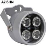👉 CCTV camera AZISHN LEDS 4 array IR led illuminator Light Infrared waterproof Night Vision Fill For ip
