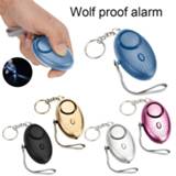 Vrouwen kinderen Personal Alarm With LED Light 120DB Anti Lost Wolf Self-Defense Attack Emergency Alarms For Women Kids Elderly LCC