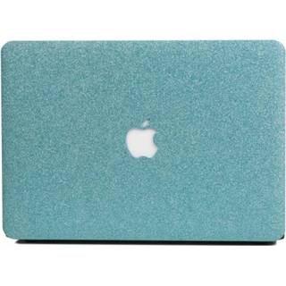 👉 Cover hoes lichtblauw hardcase glitter blauw kunststof Lunso voor de MacBook Air 13 inch 660042277183