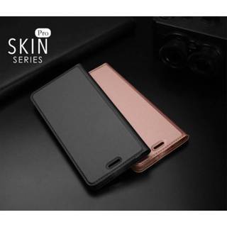 👉 Portemonnee bookwallet flip hoes goud roze kunstleer Dux Ducis pro serie slim wallet roze/goud voor de Huawei P20 660042277022