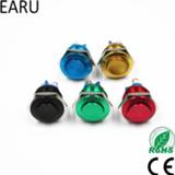 Switch rood donkergroen geel blauw zwart 16mm High Head Waterproof Metal Push Button Reset Momentary Horn Car Red Green Yellow Blue Black 3A 250 VDC