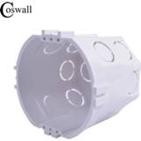 Switch wit Coswall EU Standard, Wall Round Mounting Box, Internal Cassette, Wiring White Back Box For and Socket
