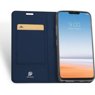 👉 Portemonnee blauw bookwallet flip hoes kunstleer Dux Ducis pro serie slim wallet voor de LG G7 ThinQ 669014995896