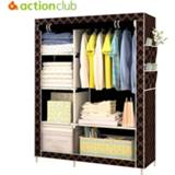 👉 Actionclub Simple Fashion Wardrobe DIY Non-woven Fold Portable Storage Cabinet Multifunction Dustproof Moistureproof Closet
