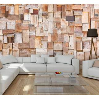 👉 Foto behang Fotobehang - lariks mozaïek 5902875621203